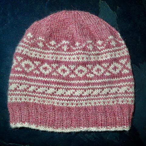 Warm soft hand knitted beanie, perfect for keeping you warm during winter days